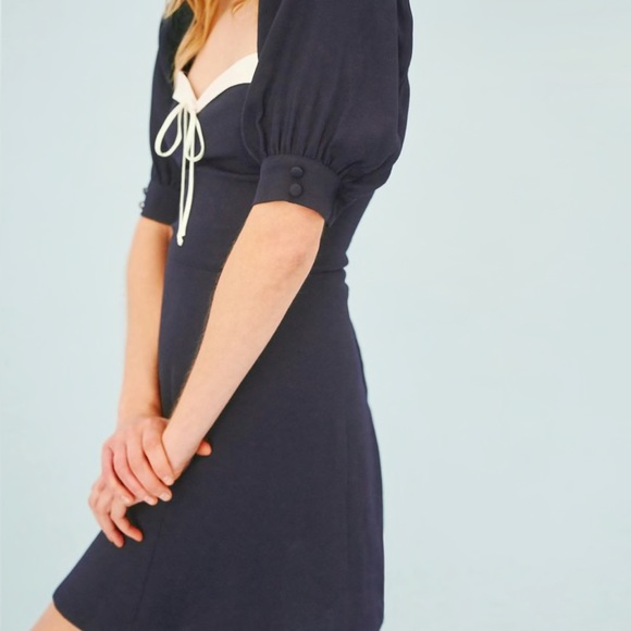 Reformation Lillet Dress Navy💕 - Picture 4 of 9